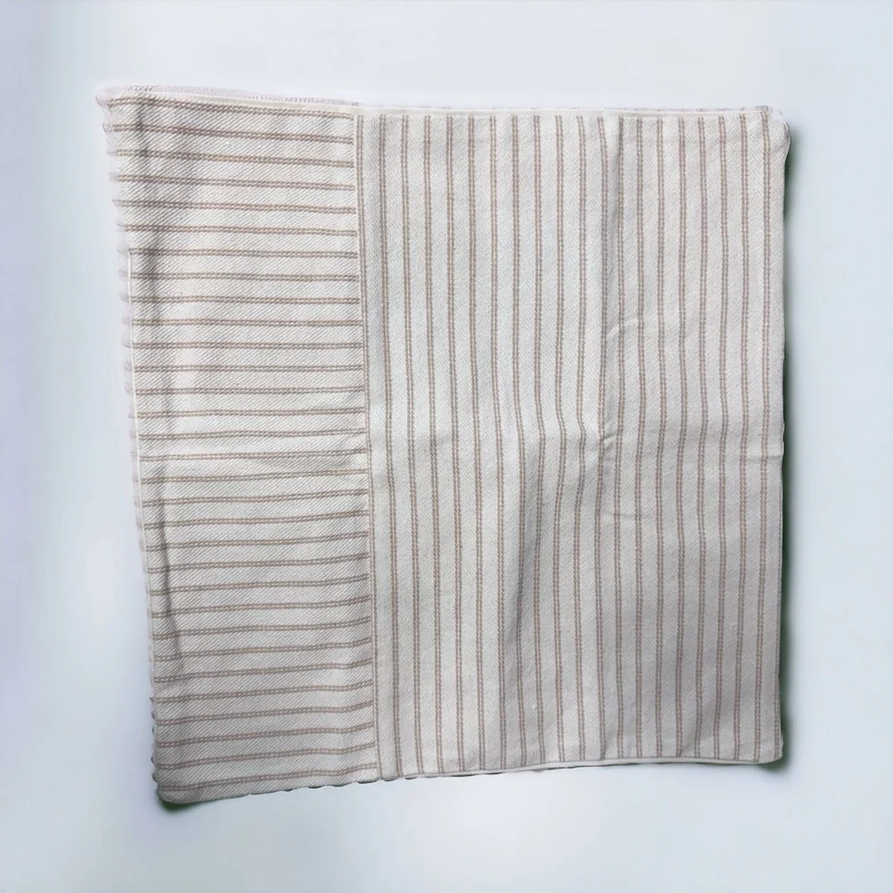 NWOT Set of 2 Neutral Farmhouse Pillow Covers 18x18